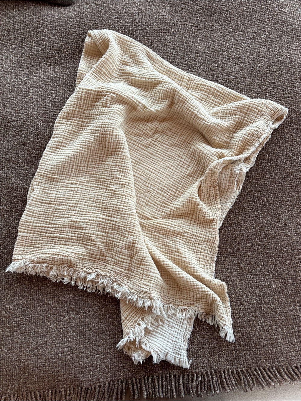 Cotton Gauze Throw Blanket - Picture 3 of 5